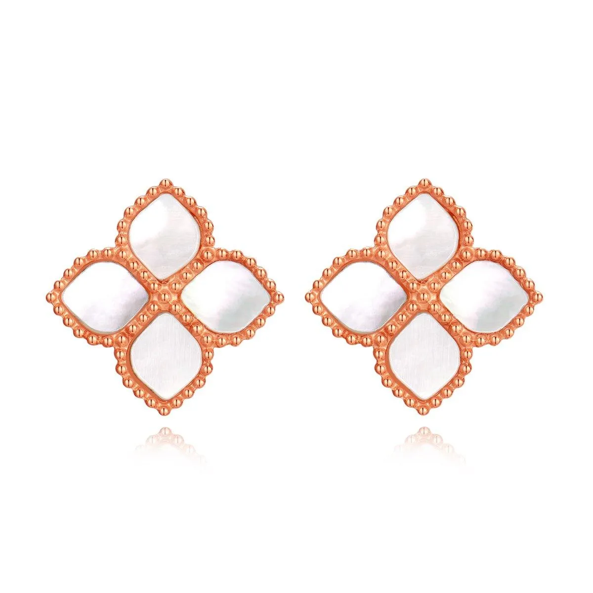 Joory / Earrings Pearl Rose Gold