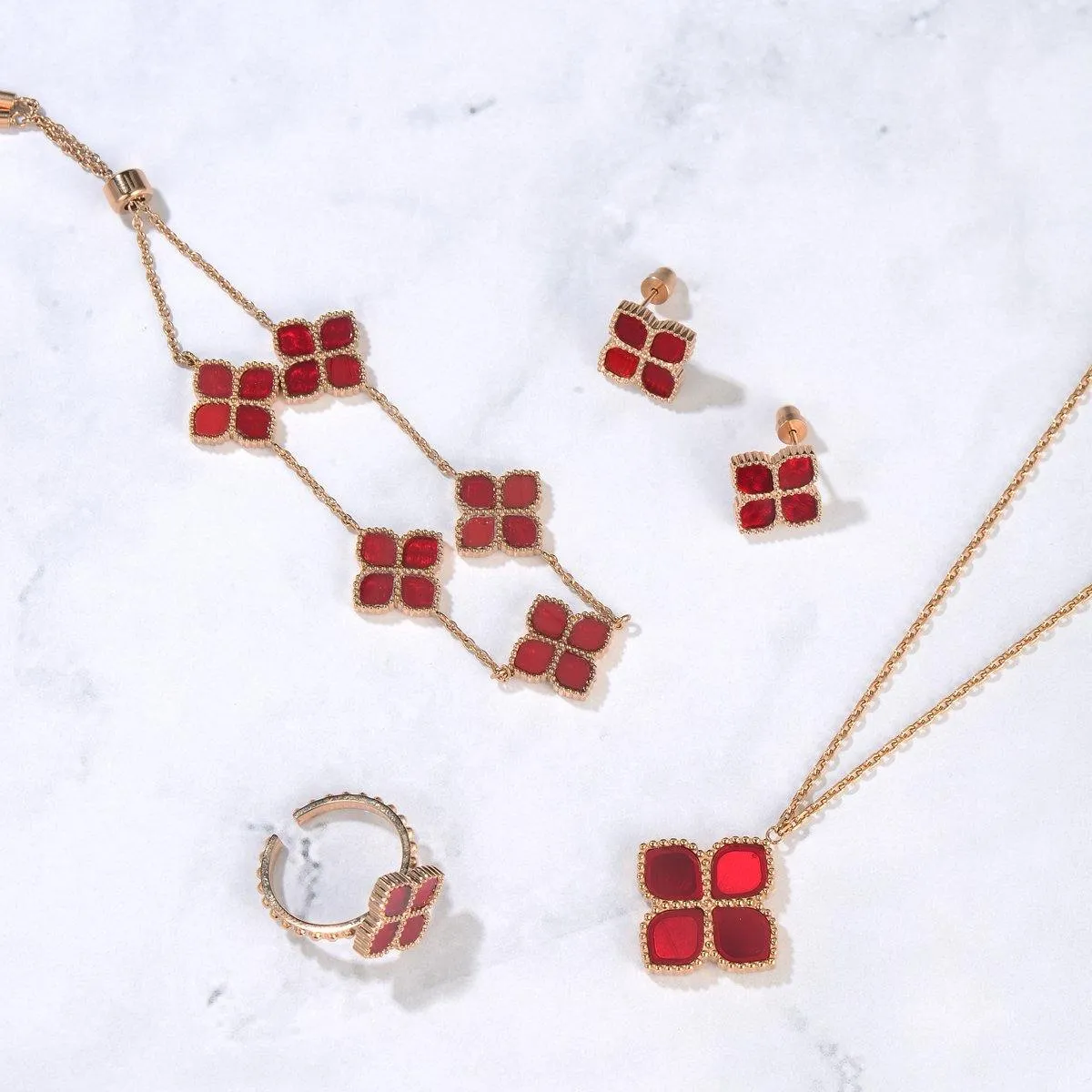 Joory / Ring Red Rose Gold