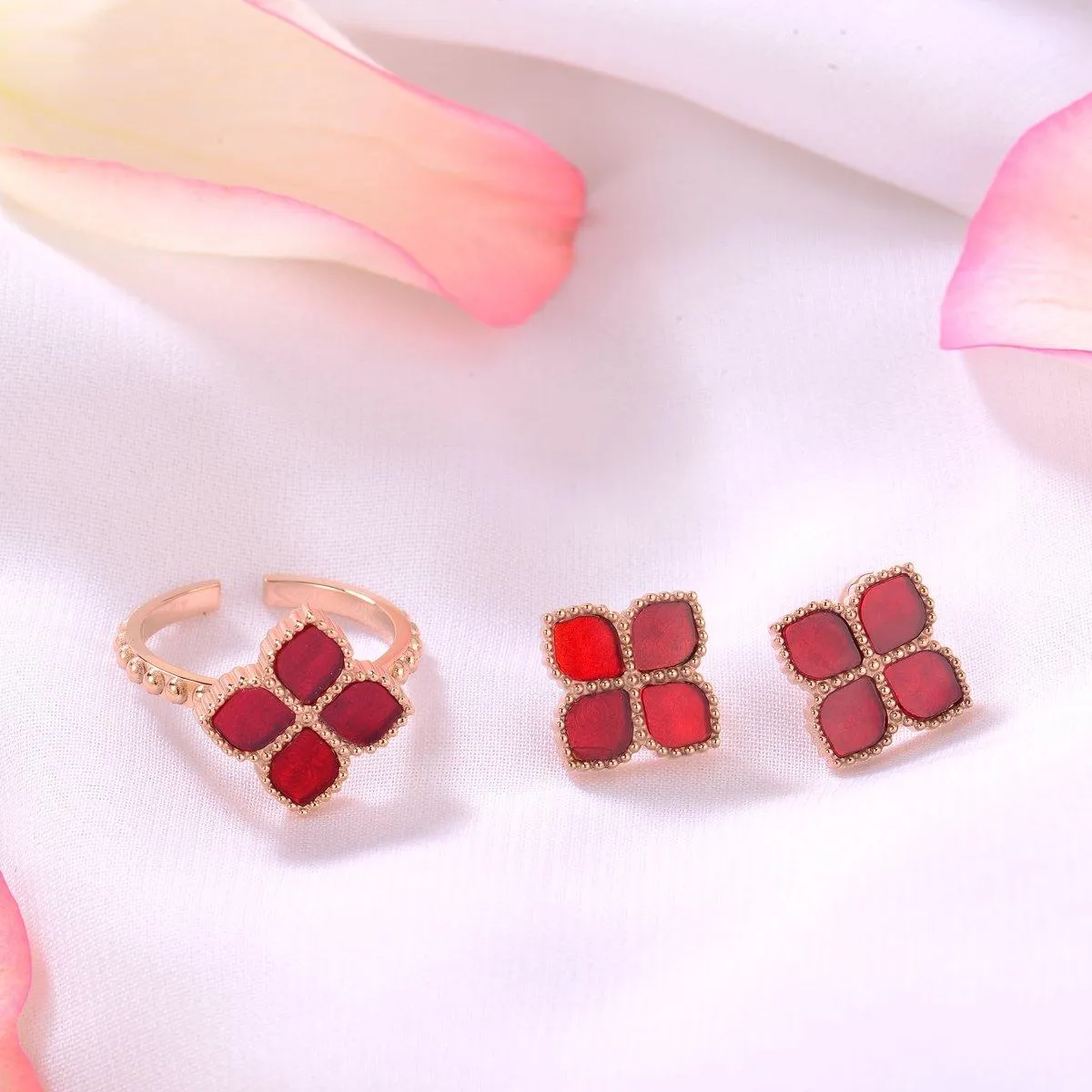 Joory / Ring Red Rose Gold