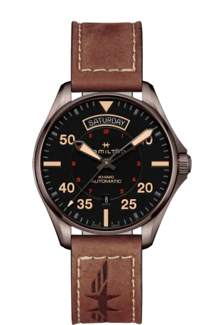 KHAKI PILOT DAY DATE AUTO H64605531