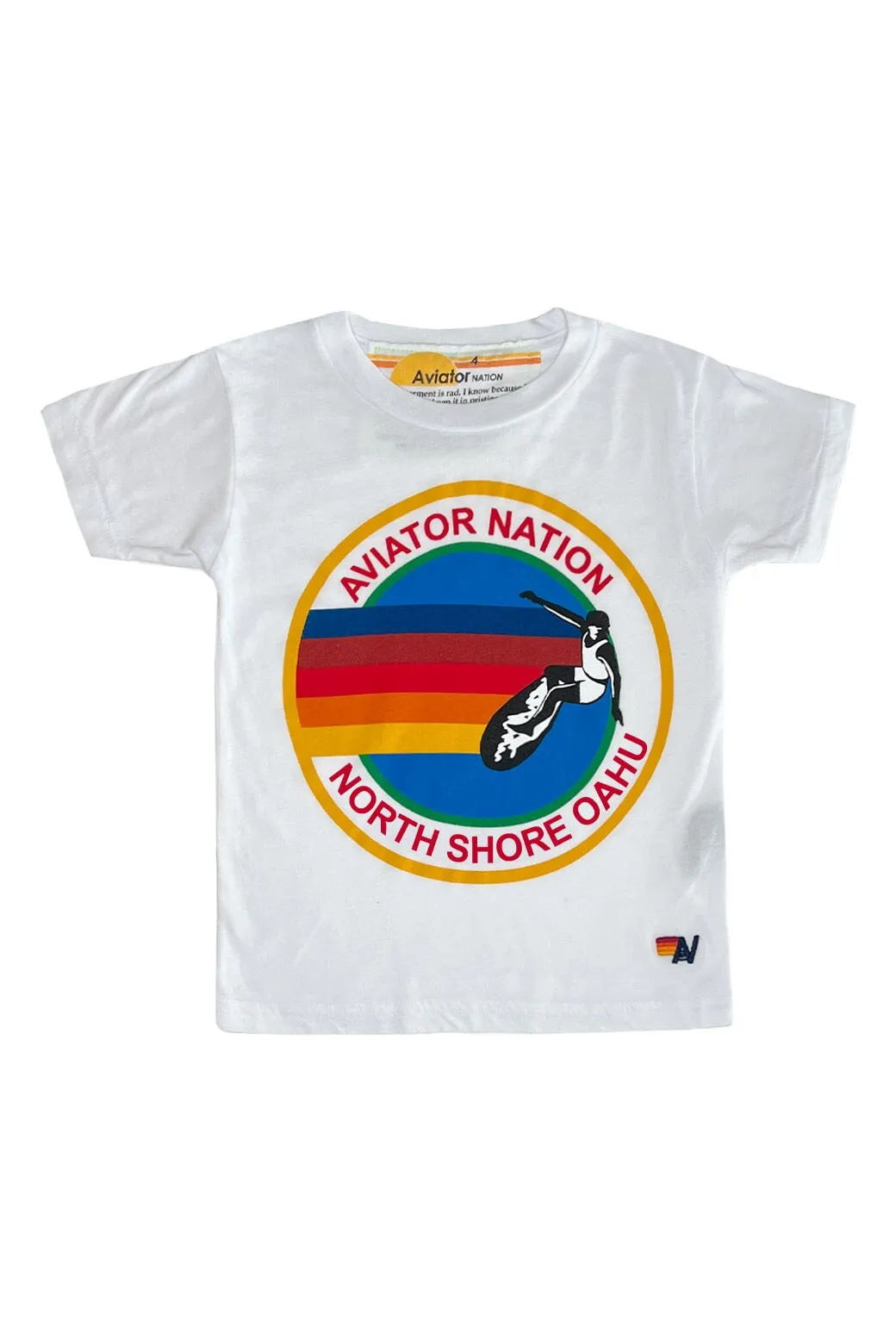 KID'S AVIATOR NATION NORTH SHORE TEE - WHITE