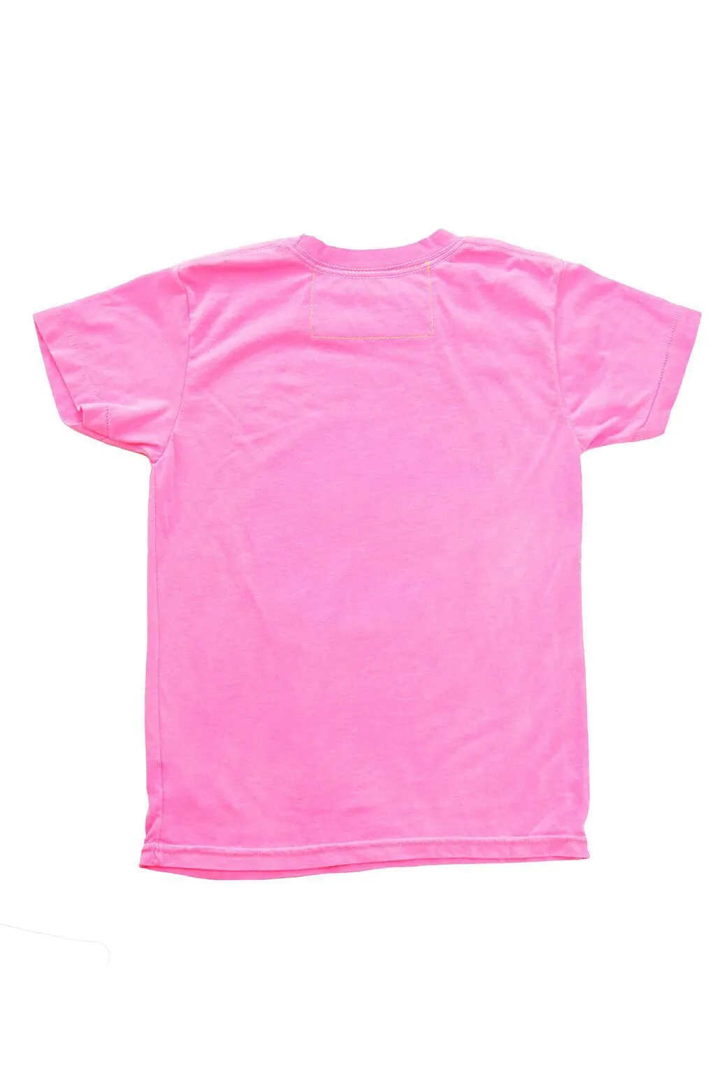 KIDS AVIATOR NATION SAN FRANCISCO CREW TEE - NEON PINK