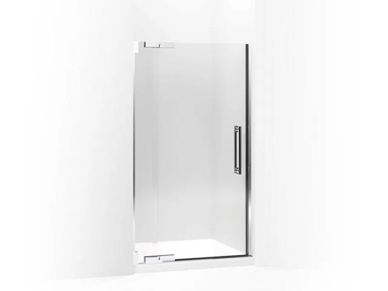 KOHLER K-705703-L Purist Pivot shower door, 72-1/4" H x 39-1/4 - 41-3/4" W, with 3/8" thick Crystal Clear glass
