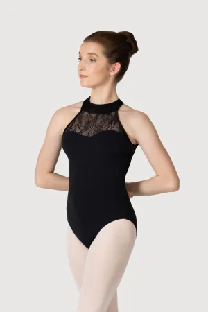 L56040 - Bloch Ebo Womens Lace Necked Leotard