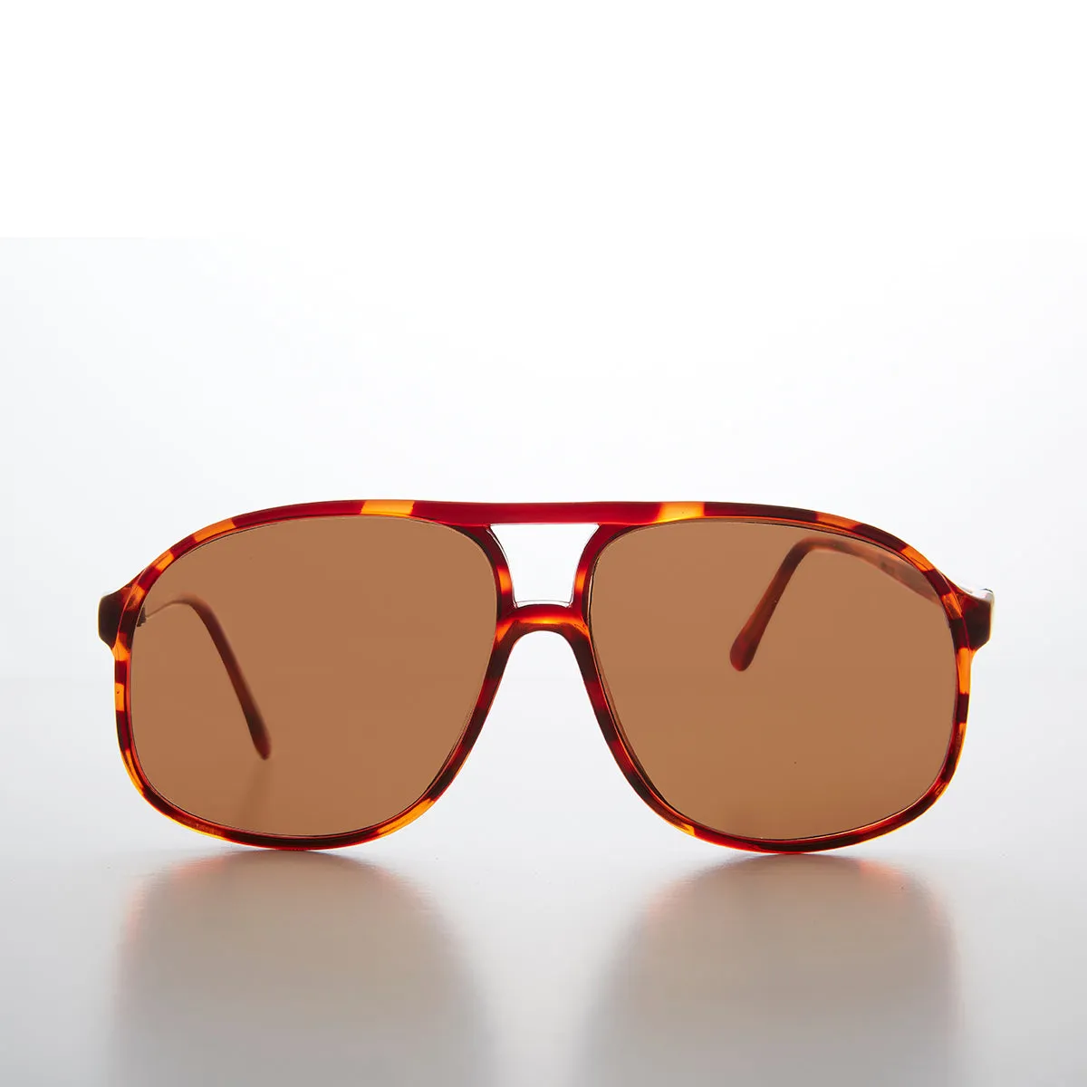 Large Square Polarized 80s Aviator Sunglass - Kyoto
