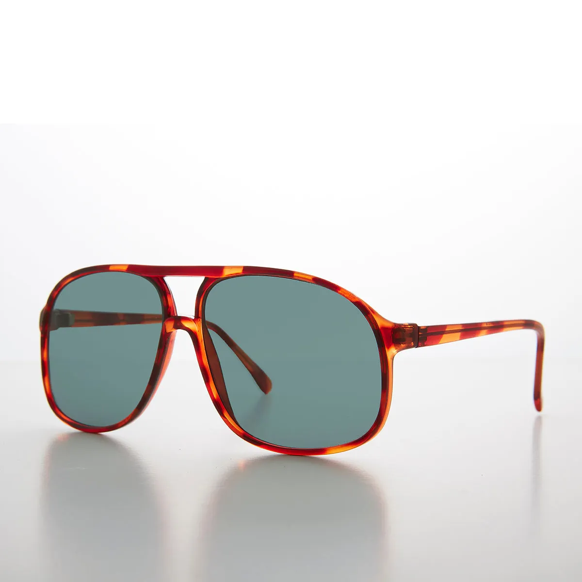 Large Square Polarized 80s Aviator Sunglass - Kyoto