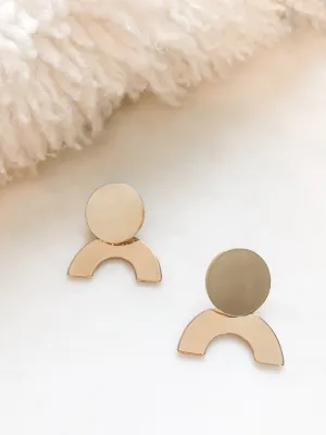 Larissa Gold Arch Earrings
