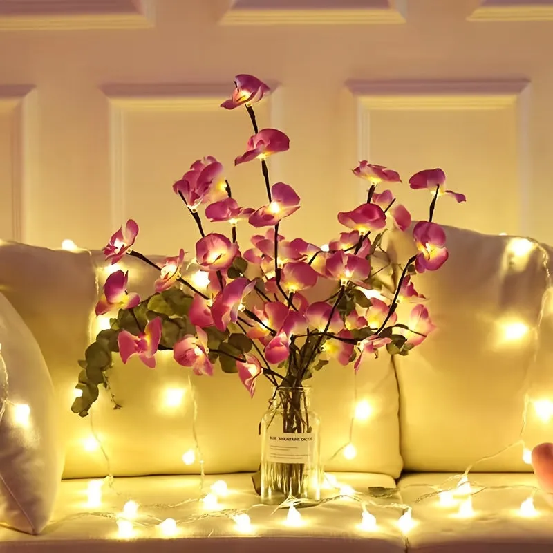 LED Butterfly Orchid Branch Light for Indoor Decoration