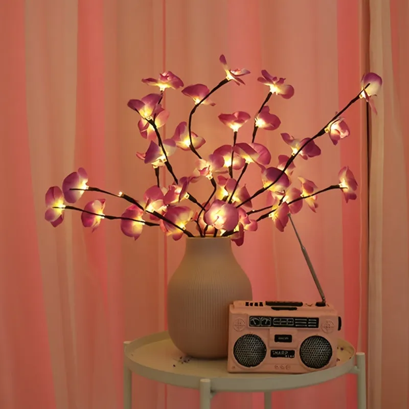 LED Butterfly Orchid Branch Light for Indoor Decoration