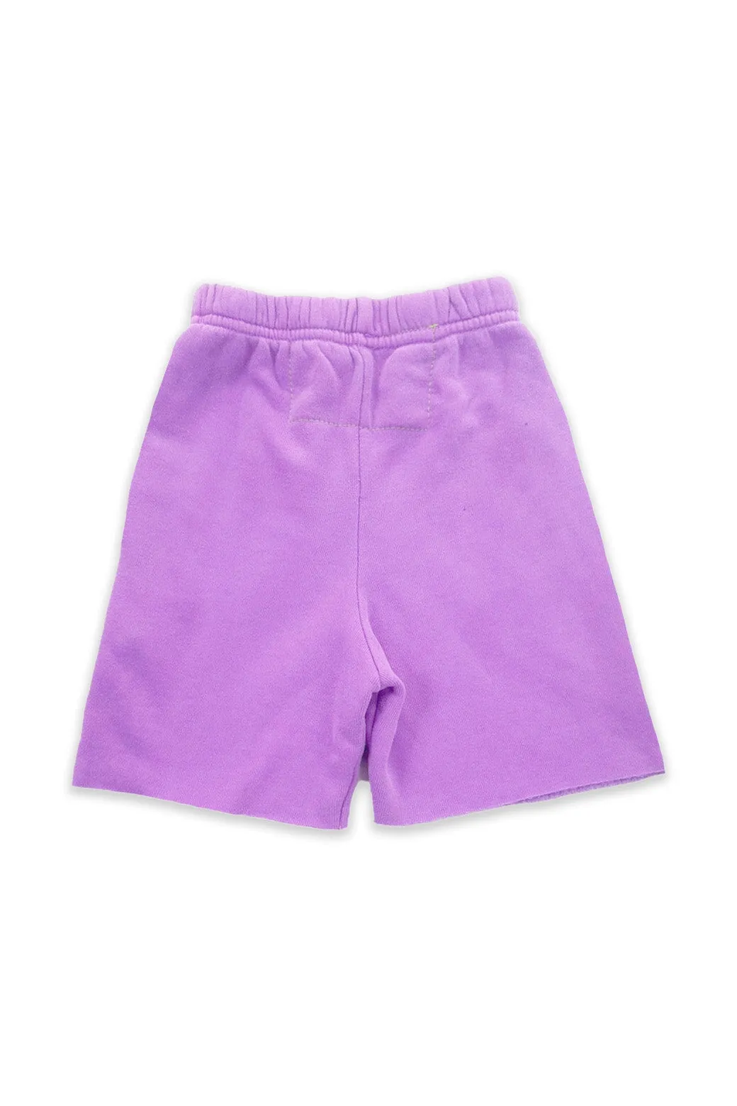 LOGO KIDS SWEATSHORTS - NEON PURPLE