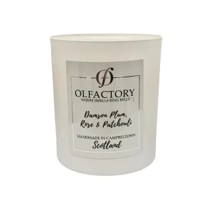 LUXURY SCENTED CANDLE - Damson Plum, Rose & Patchouli