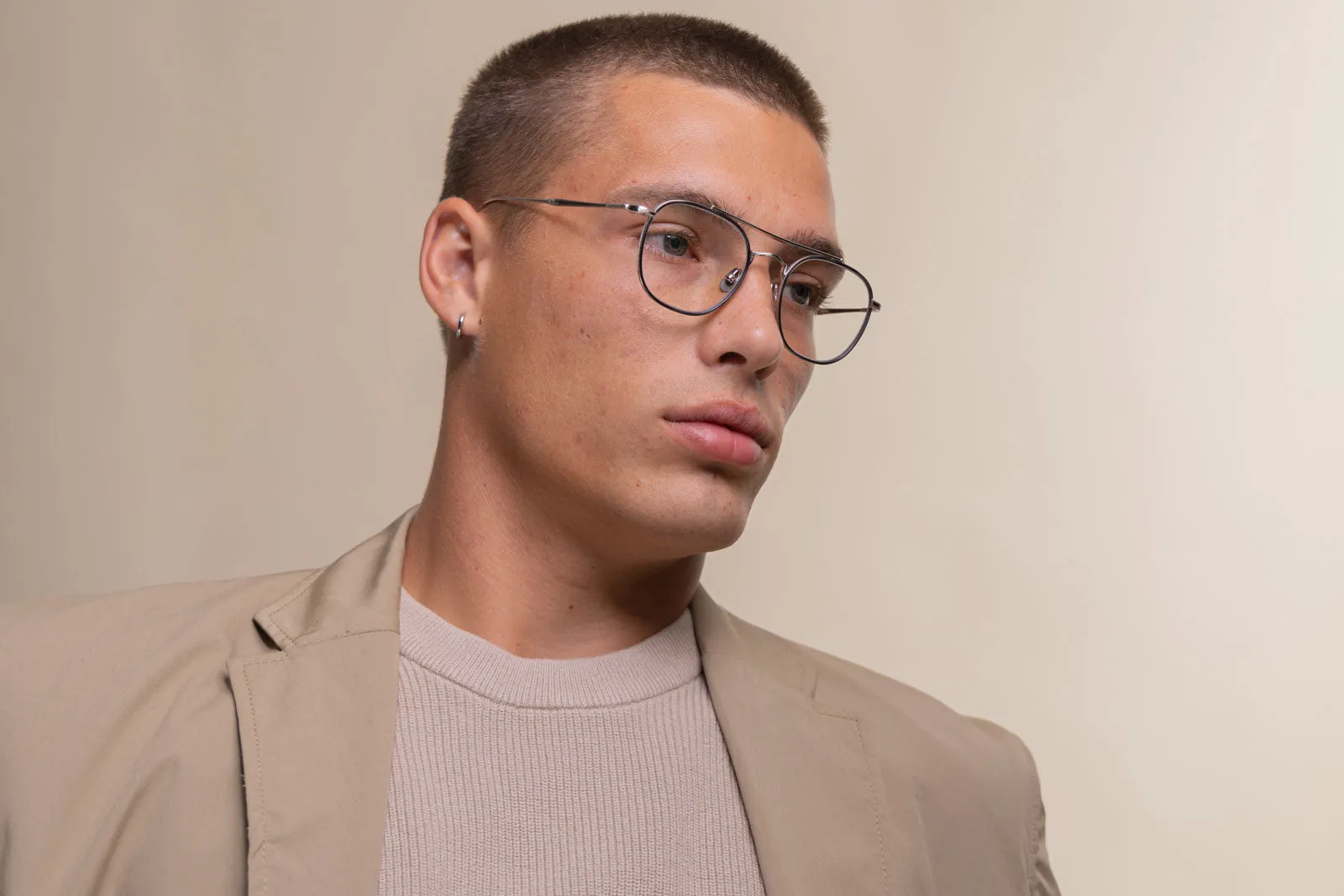 M3077 Eyeglasses - Matte Grey | Crystal