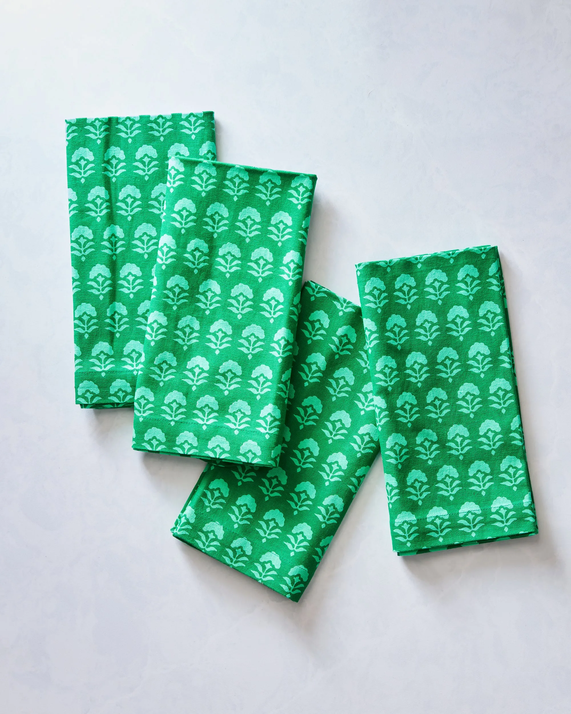 Magic Marigold - Dinner Napkins Set Of 4 - Emerald