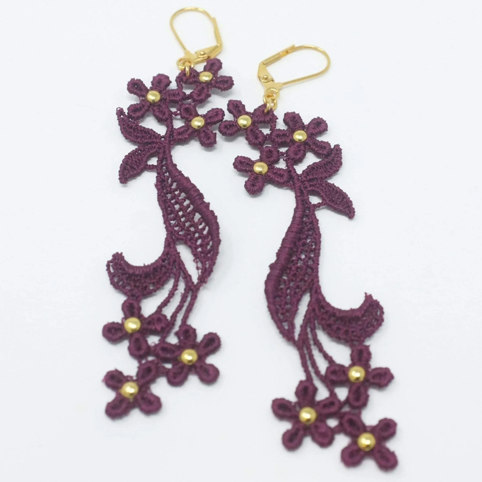 Maia Flower Lace Earrings