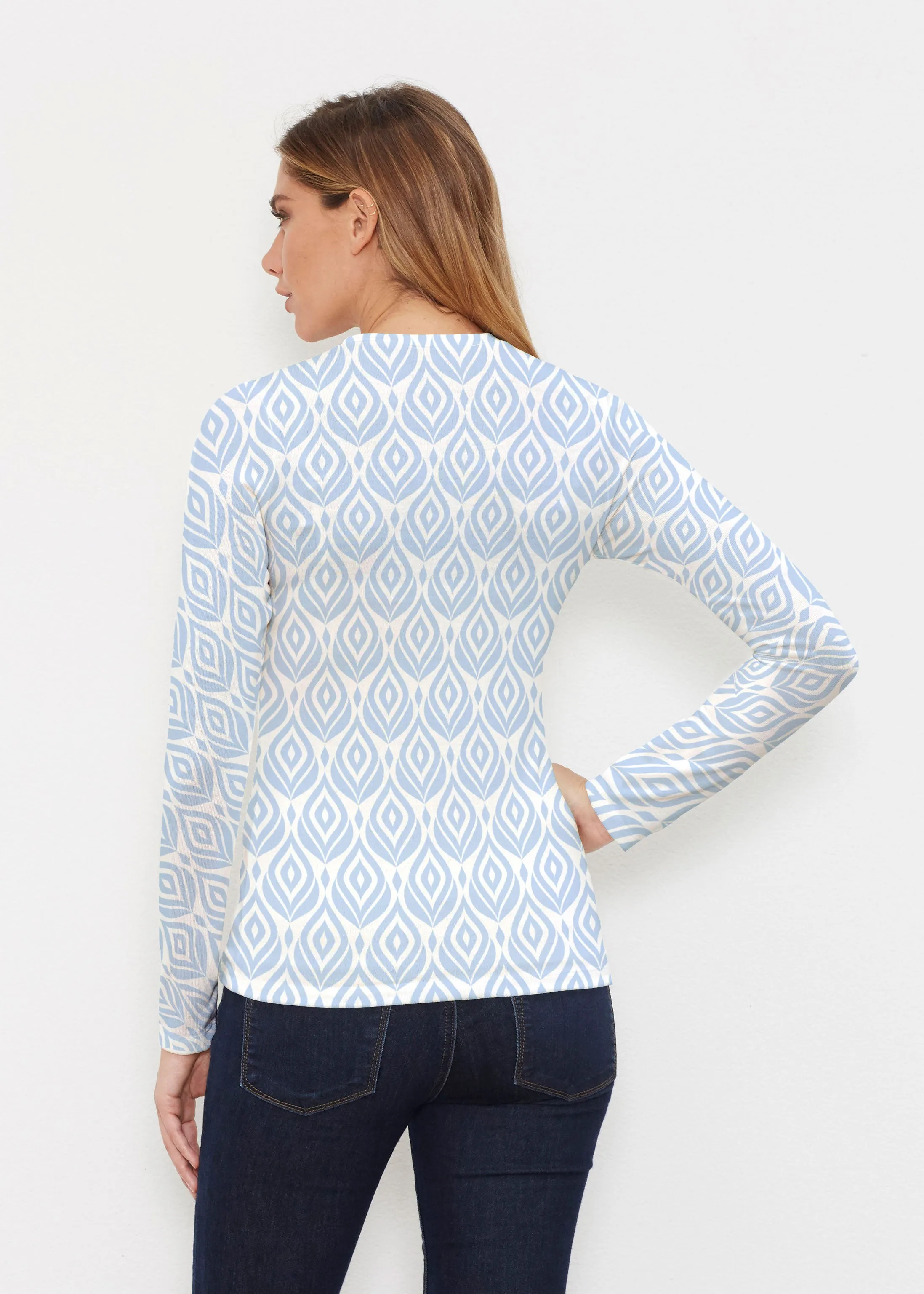 May Flowers (8027) ~ Butterknit Long Sleeve V-Neck Top