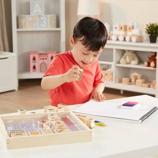 Melissa & Doug Stamp Set: Stamp-A-Scene Fairy Garden