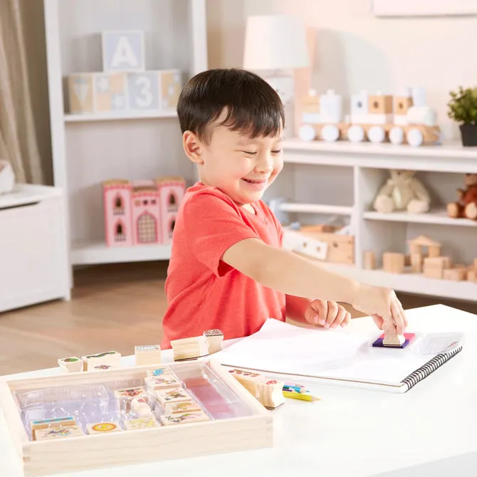 Melissa & Doug Stamp Set: Stamp-A-Scene Fairy Garden