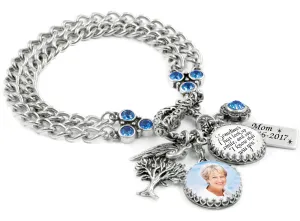 Memorial Bracelet with photo and quote