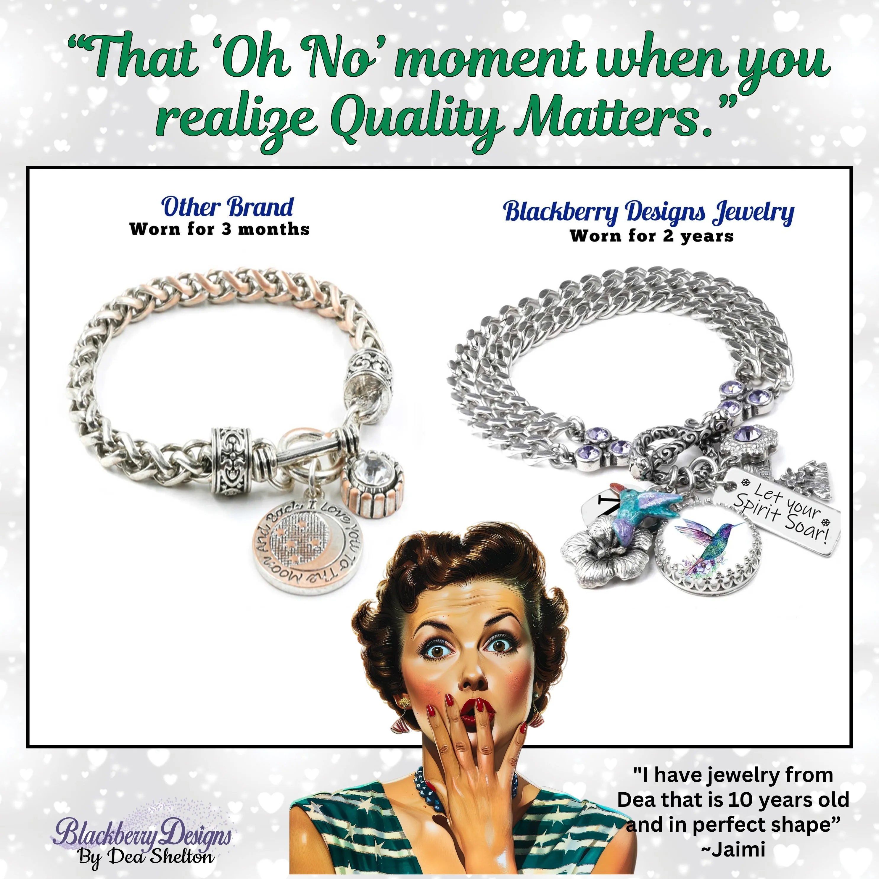 Memorial Bracelet with photo and quote