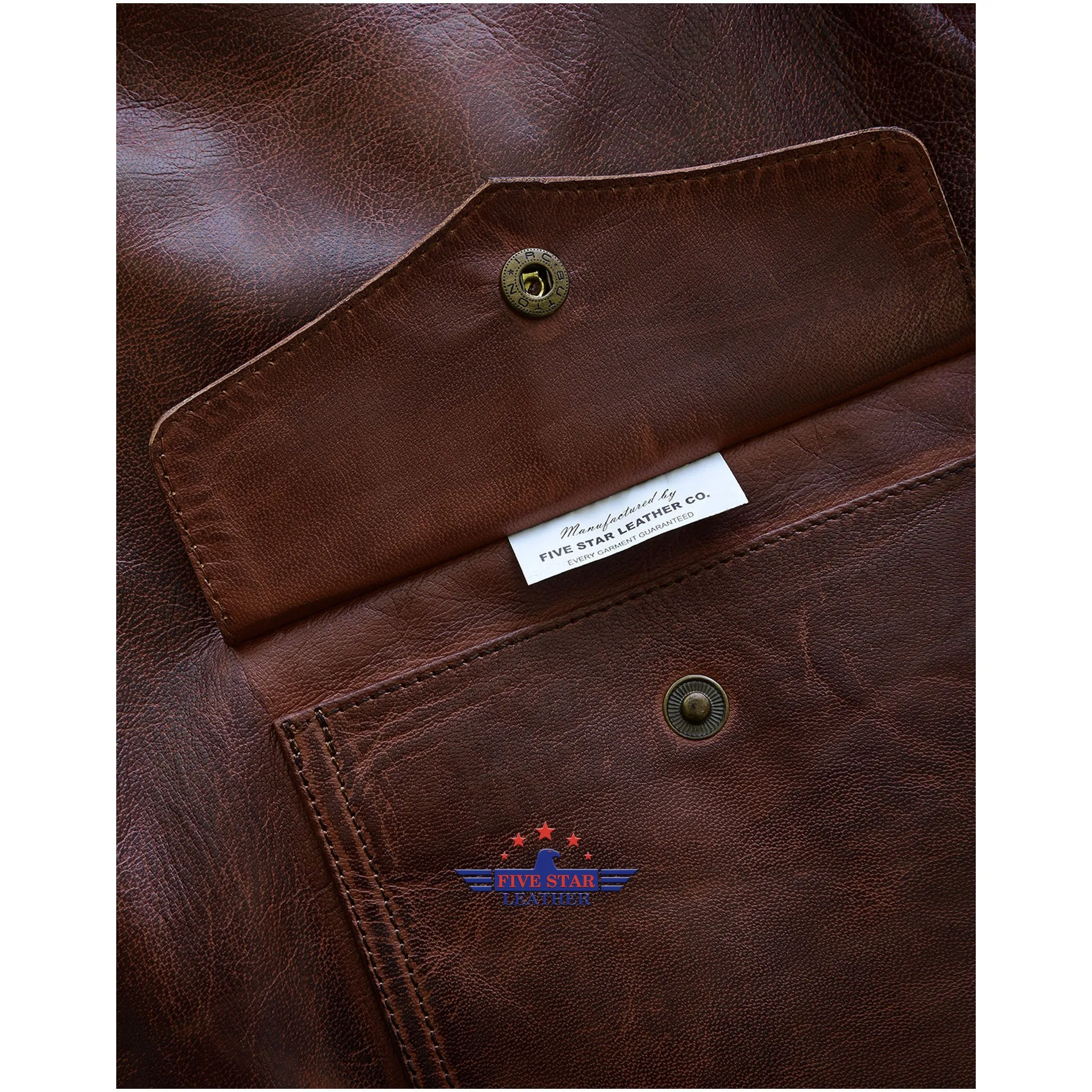 Men Type A-2 Repro Real Leather Brown Aviator flying Pilot Jacket