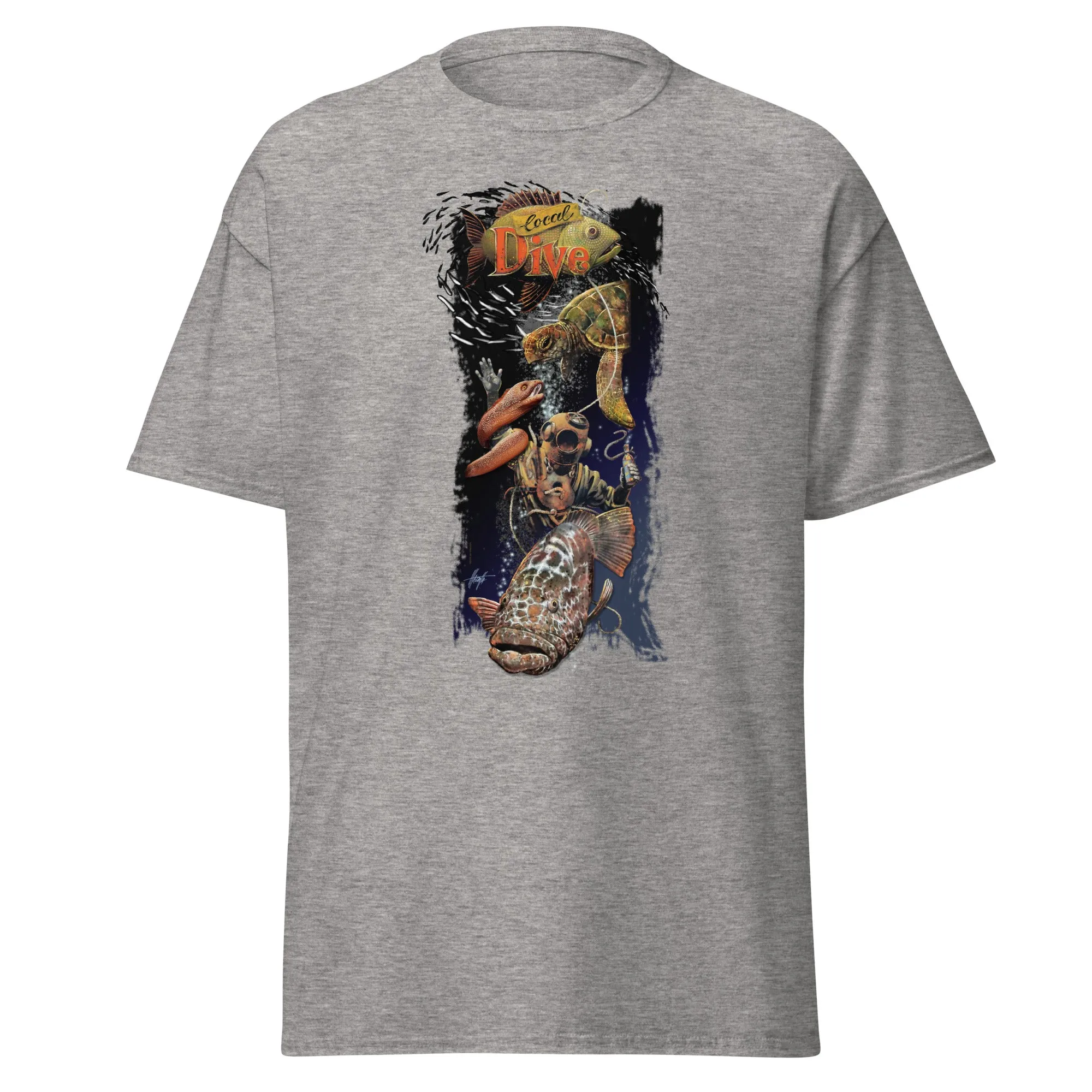 Men's Dive Bar Retro Scuba Diving T-Shirt