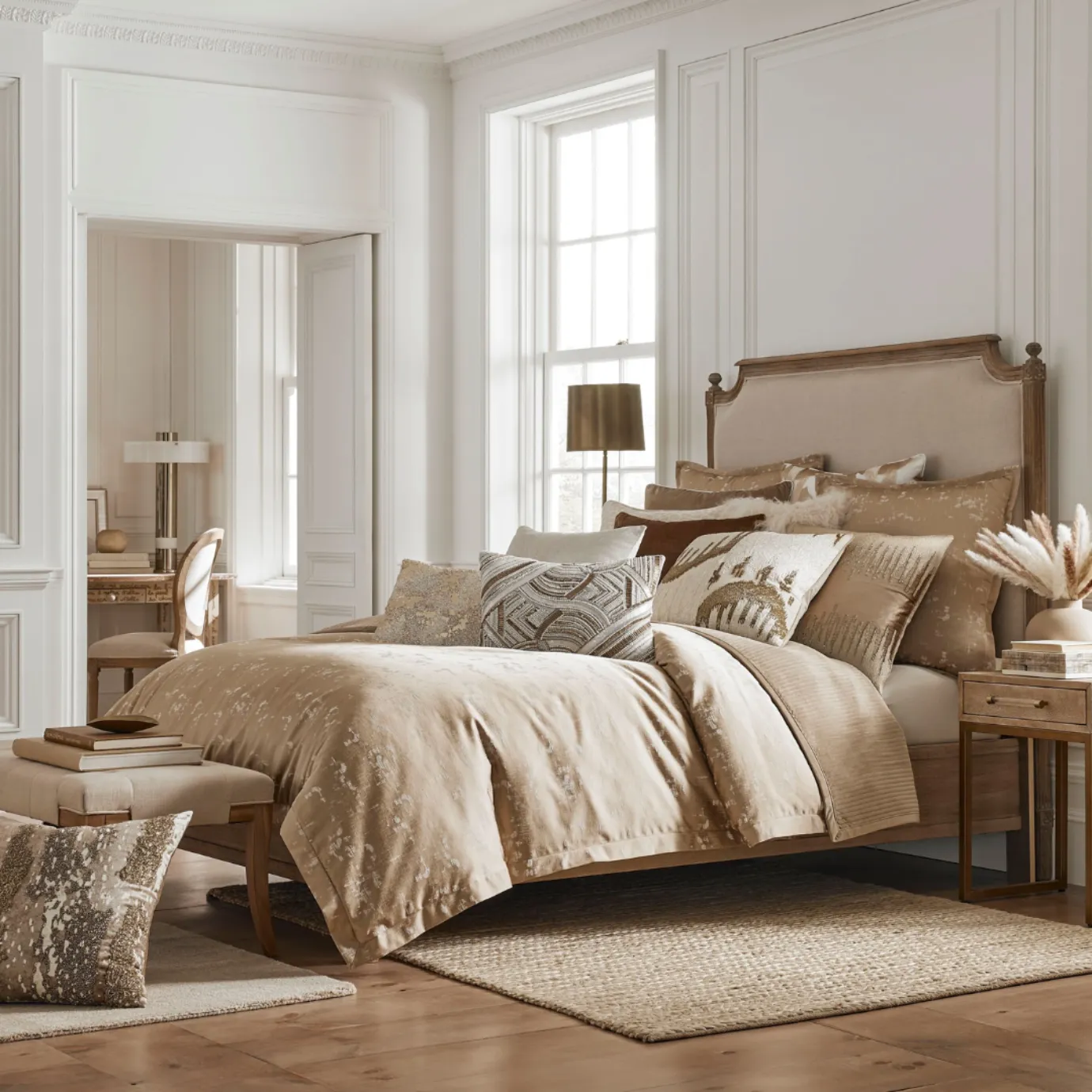 MILAN BEIGE GOLD DUVET