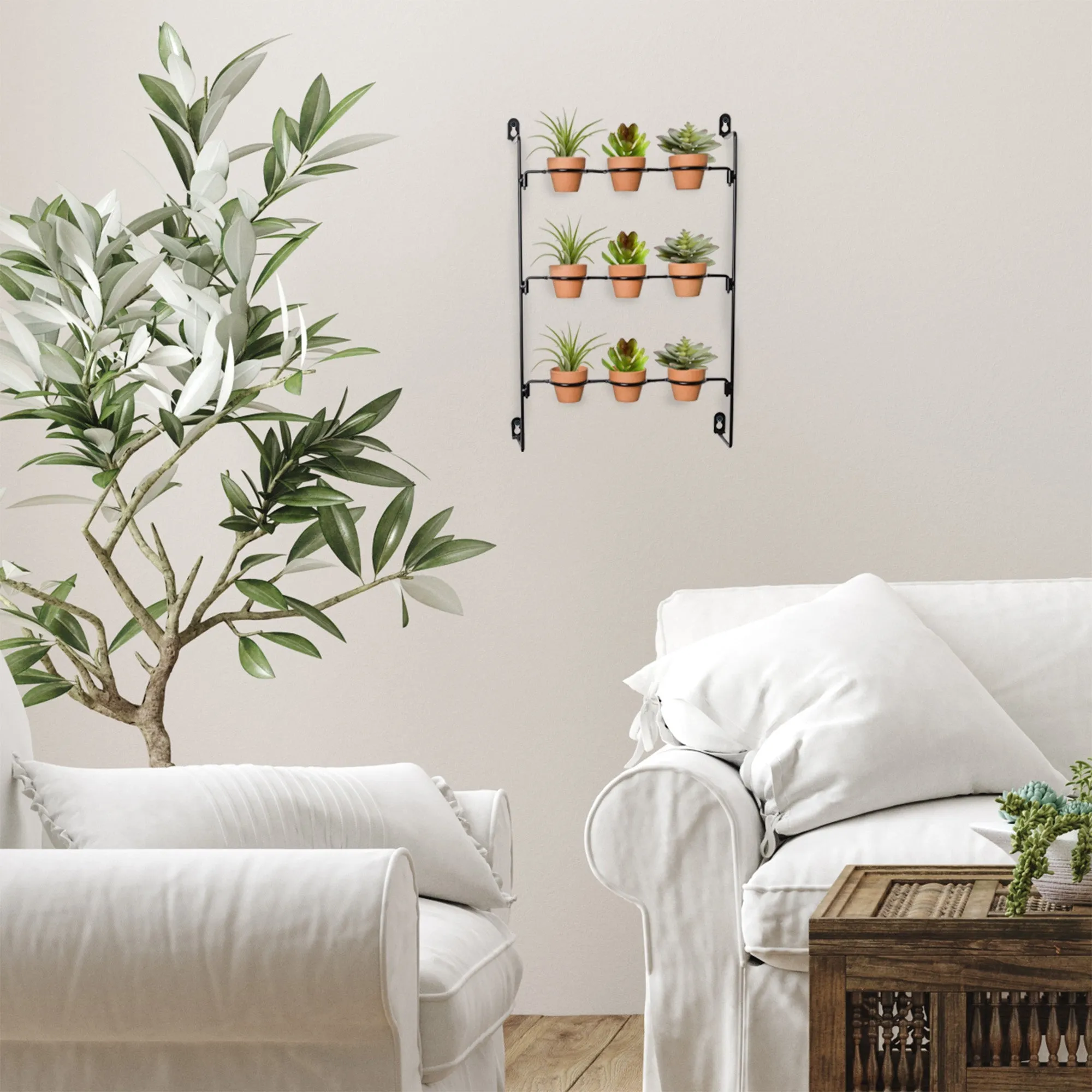 Mini Clay Pot Hanging Rack (Choose Size)