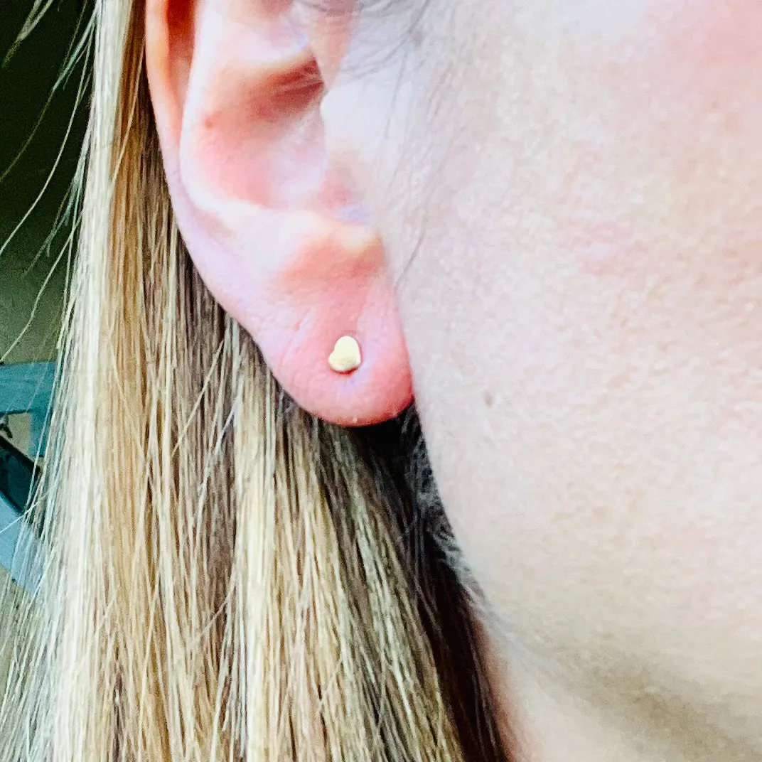 Mini Heart Stud Earrings