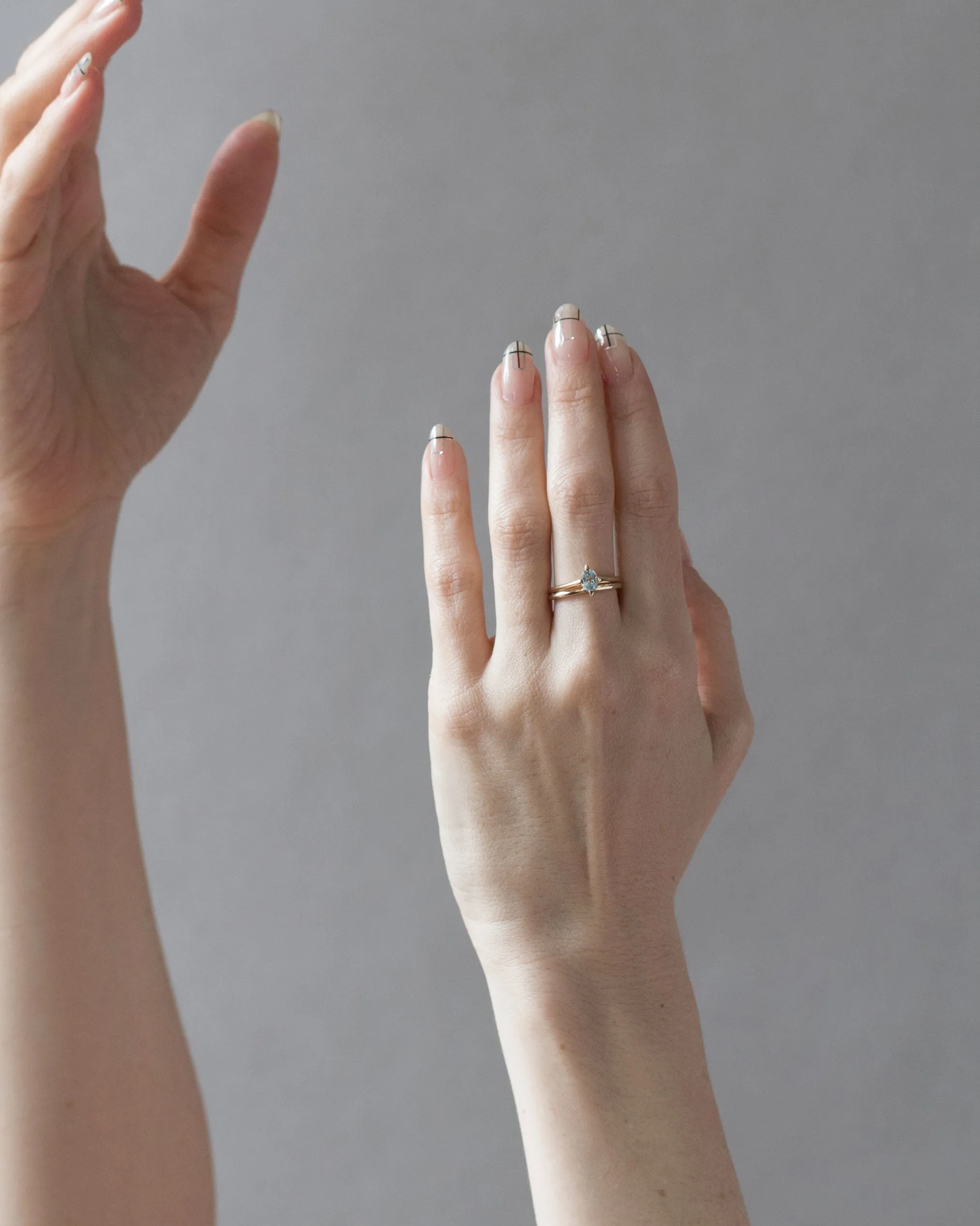 Minimalist Arc   Minimalist Band Ring Set