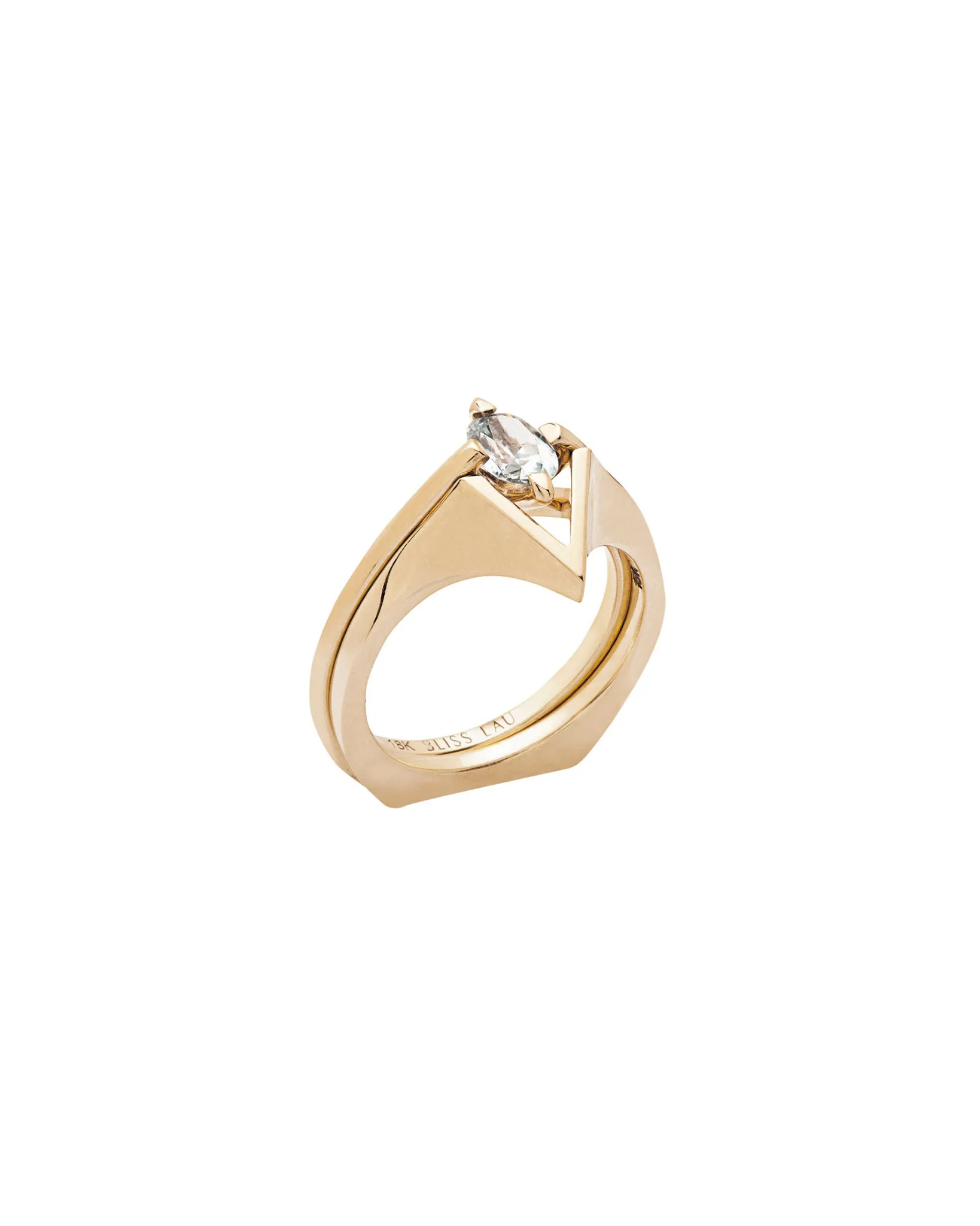 Minimalist Arc   Spire Ring Set