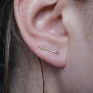 Modern Distinctive Simple Hand-Crafted Small Ear Climber Earrings - 0182