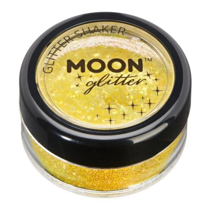 Moon Glitter Iridescent Glitter Shakers, Yellow