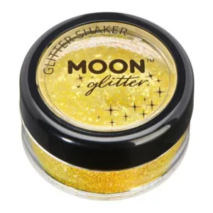 Moon Glitter Iridescent Glitter Shakers, Yellow