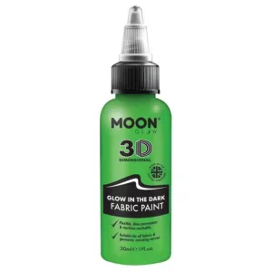 Moon Glow Glow In The Dark Fabric Paint, Green