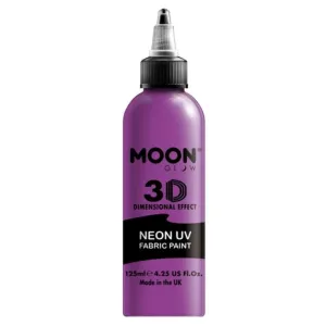 Moon Glow Neon Uv Intense Fabric Paint, Purple, 125ml
