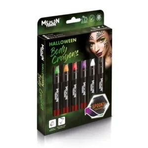 Moon Terror Halloween Body Crayons, Assorted