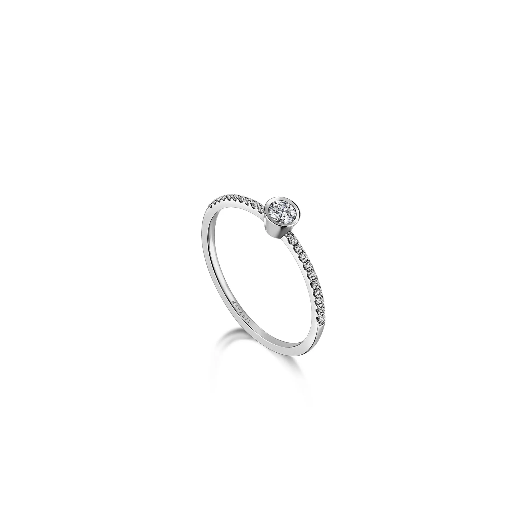 MOSAIC CIRCLE HALF ETERNITY RING