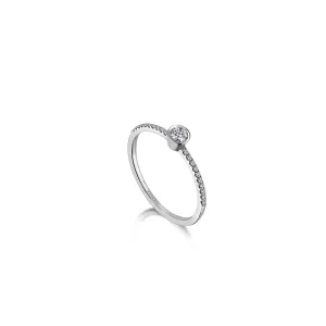 MOSAIC CIRCLE HALF ETERNITY RING