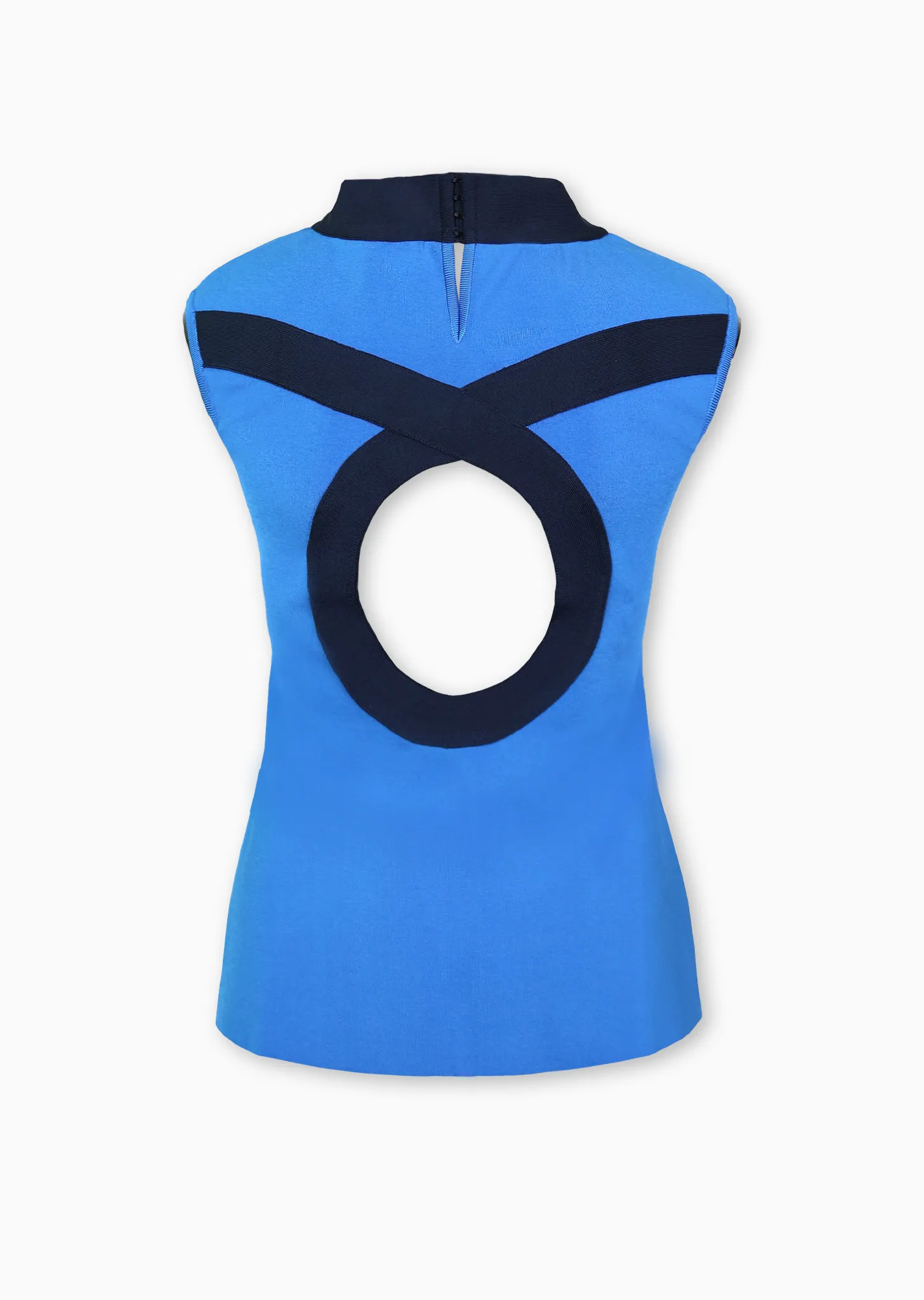 Nadia - Loop Motif Top with Cut-Out Back