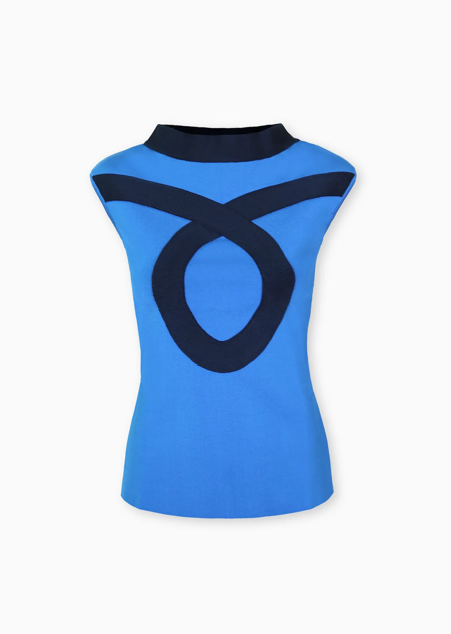 Nadia - Loop Motif Top with Cut-Out Back