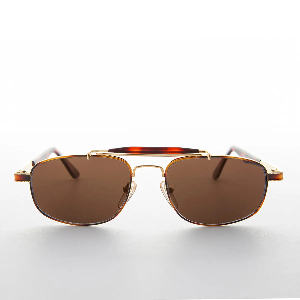 Narrow Rectangular Vintage PIlot Sunglass - Chipper