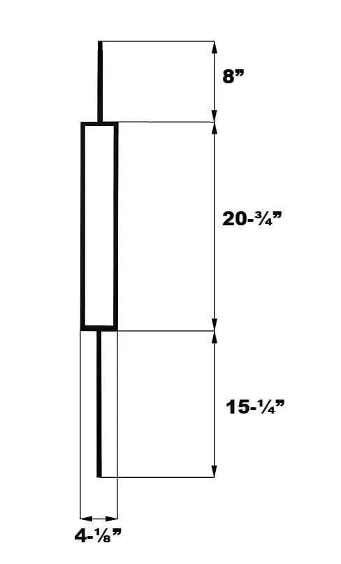 New Retails $150  TOUCAN Staircase Iron Balusters (Box of 10) Stair Parts 1/2" Square Metal Balusters - Hollow Single Large Rectangle Staircase Spindles (Real Satin Black)