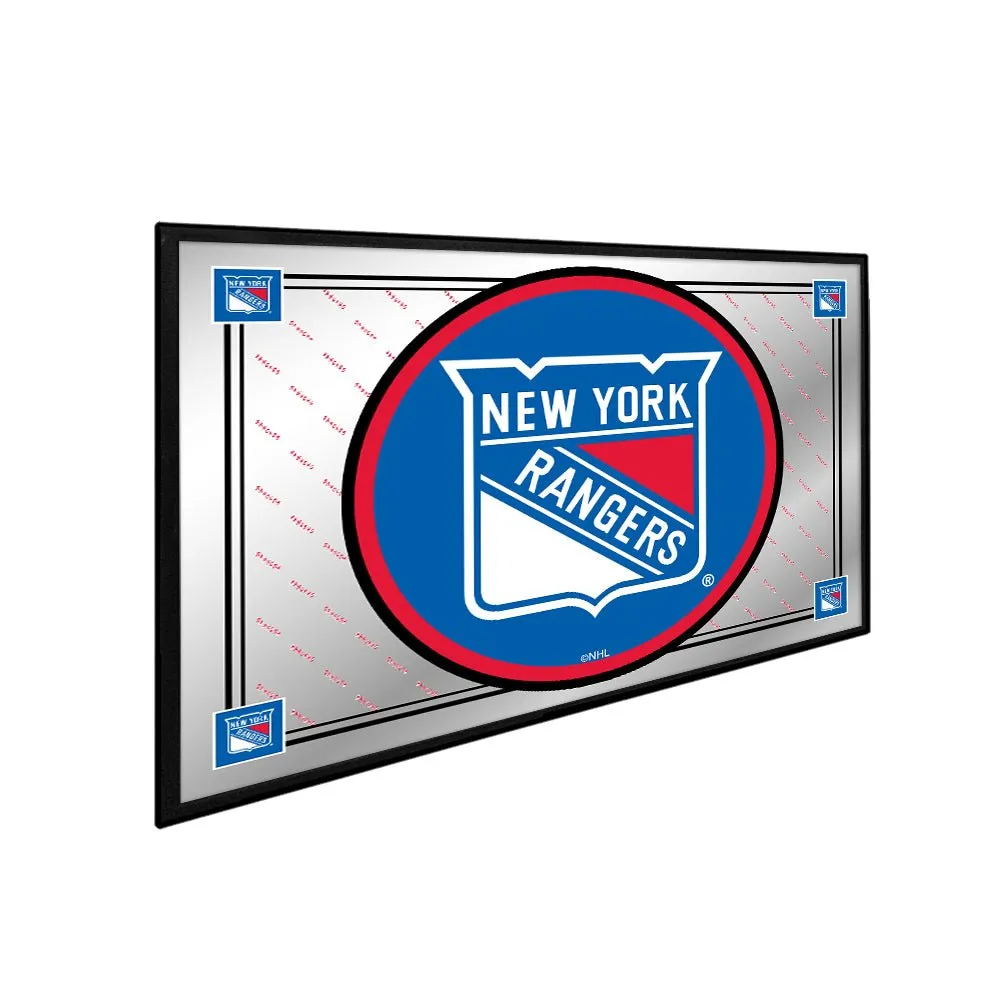 New York Rangers: Team Spirit - Framed Mirrored Wall Sign