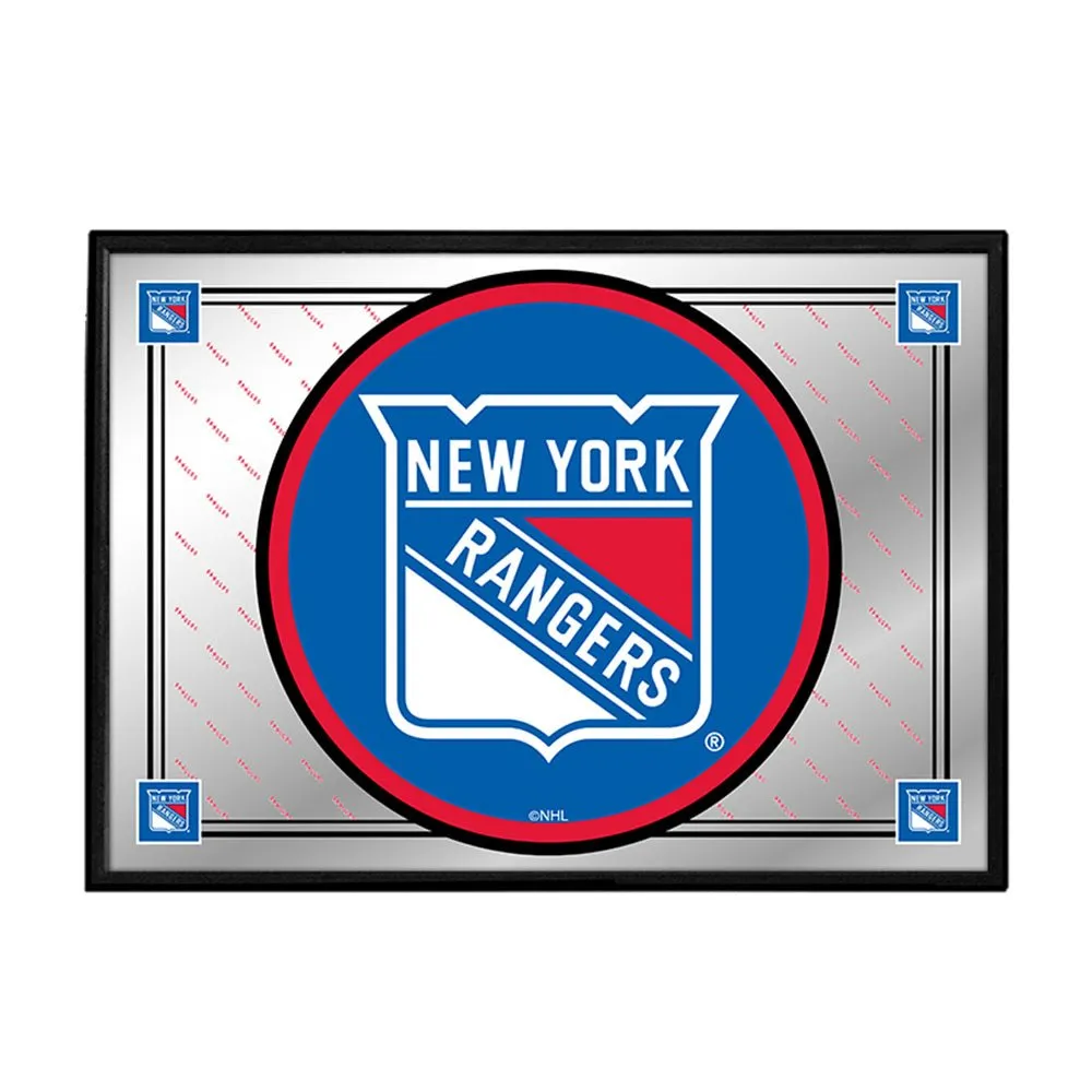 New York Rangers: Team Spirit - Framed Mirrored Wall Sign