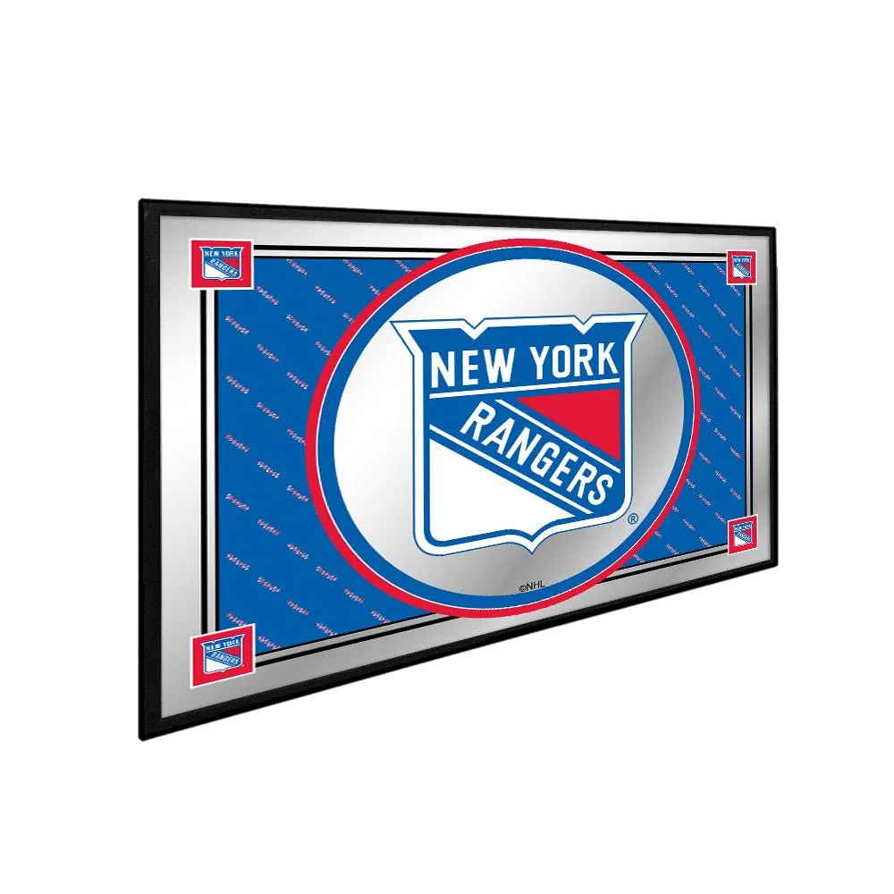 New York Rangers: Team Spirit - Framed Mirrored Wall Sign