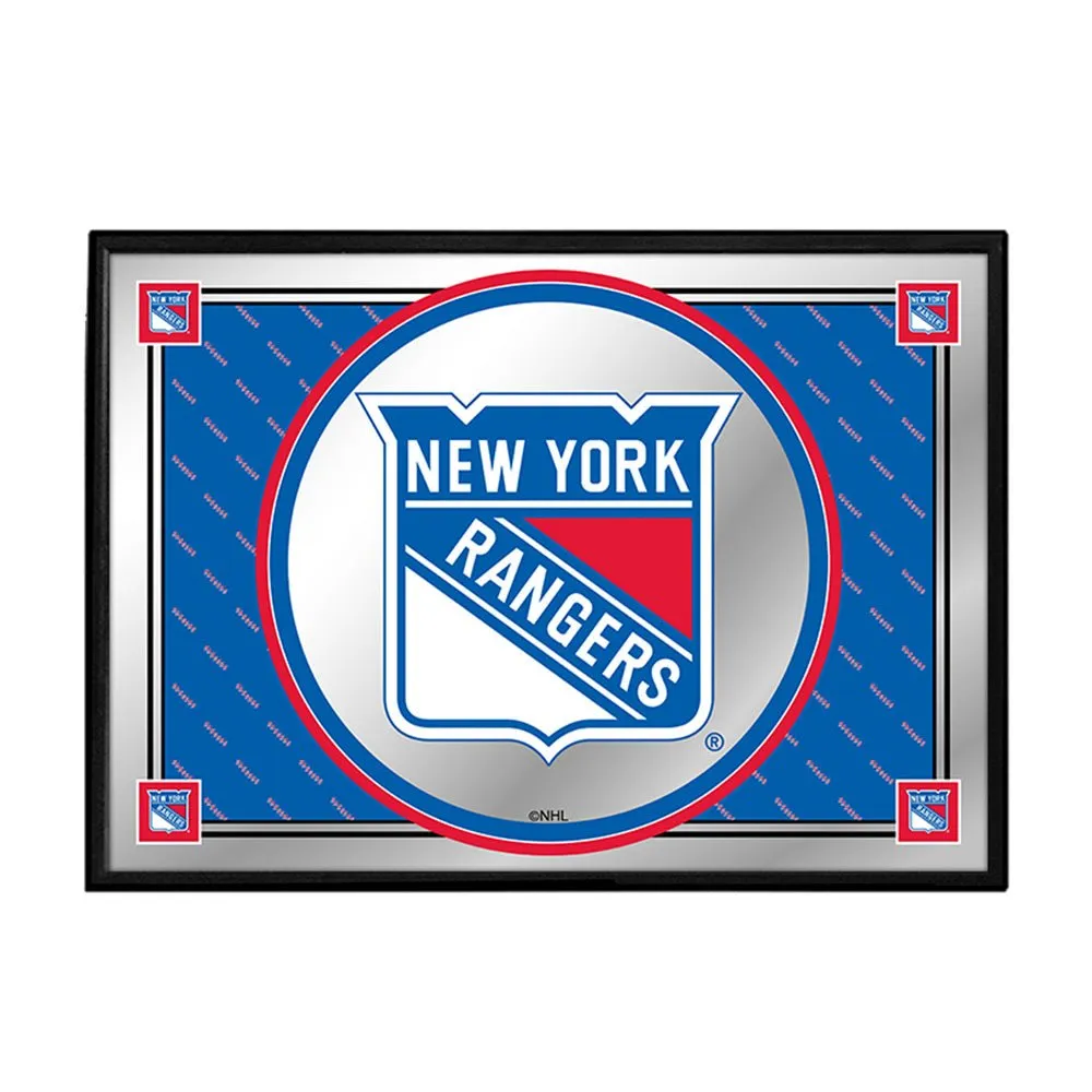 New York Rangers: Team Spirit - Framed Mirrored Wall Sign