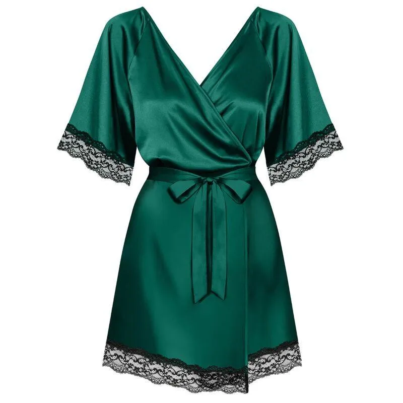 Obsessive - Sensuelia Peignoir - Green L/Xl