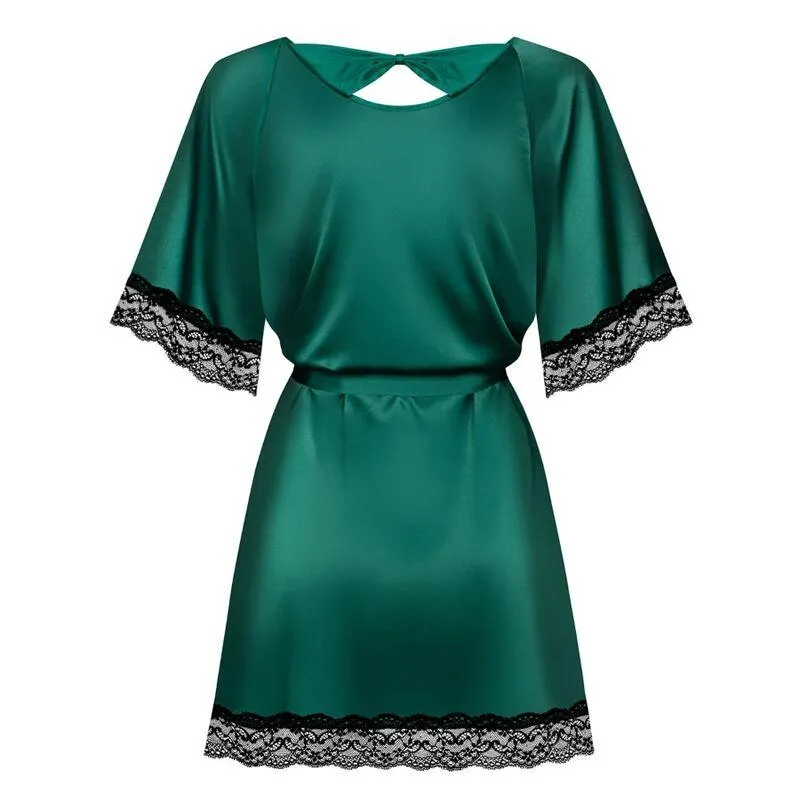 Obsessive - Sensuelia Peignoir - Green L/Xl