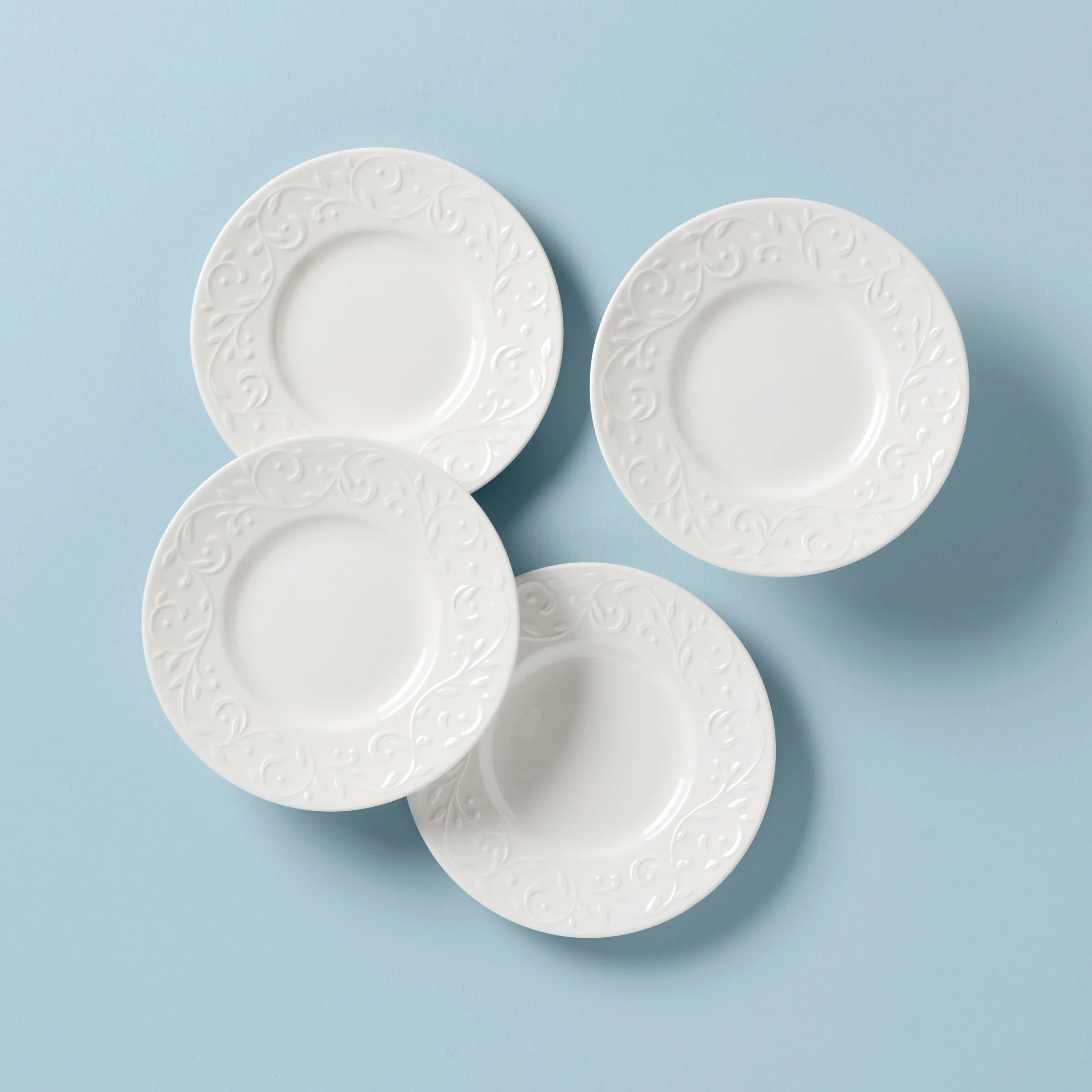 Opal Innocence Carved 4-pc 7" Dessert Plate Set