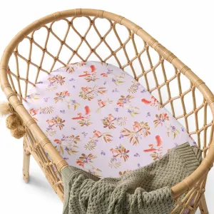 Organic Bassinet Sheet / Change Pad Cover - Major Mitchell
